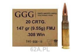 GGG 308Win FMJ GPX11 147gr/9.65g